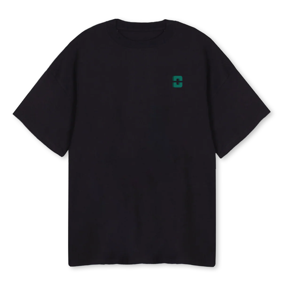 CREAMTEE Black Oversized Tee.