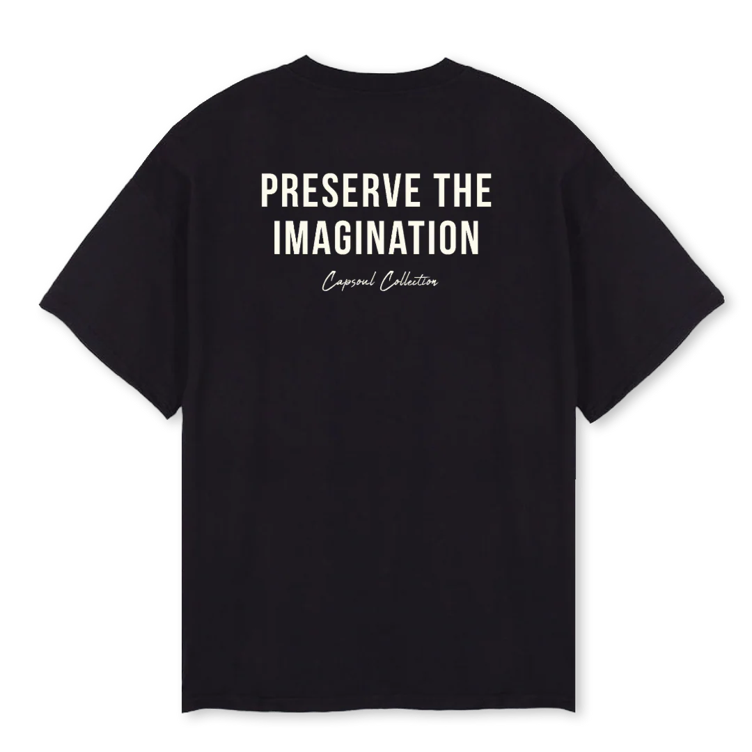 CREAMTEE Black Oversized Tee. - Image 2