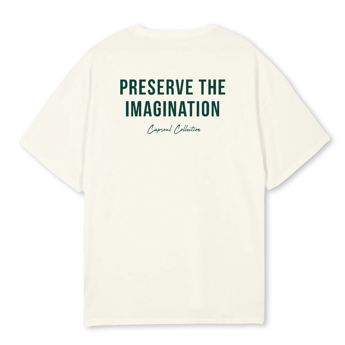 CREAMTEE Cream Oversized Tee. - Image 2