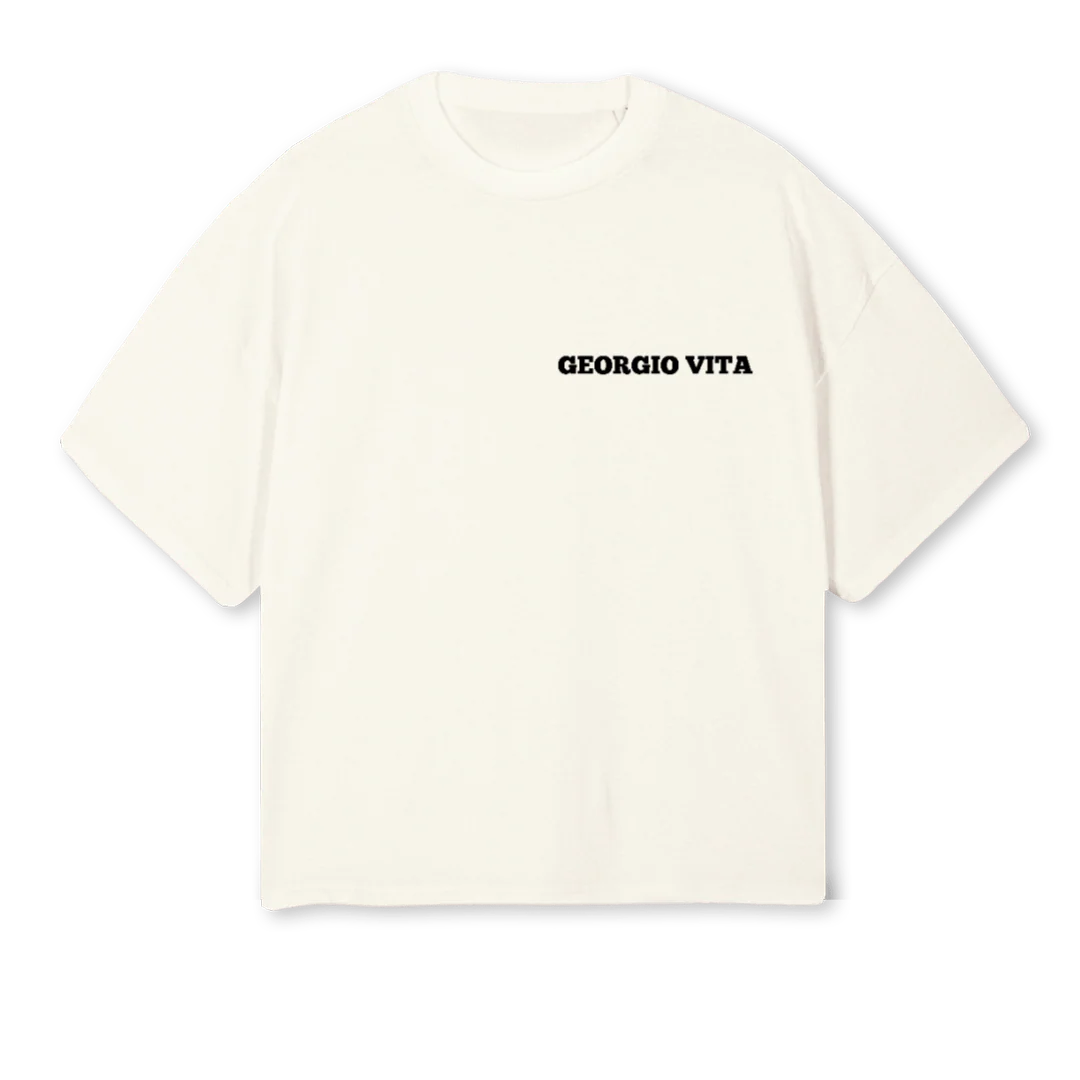 CREAMWI Cream Oversized Boxy Tee.