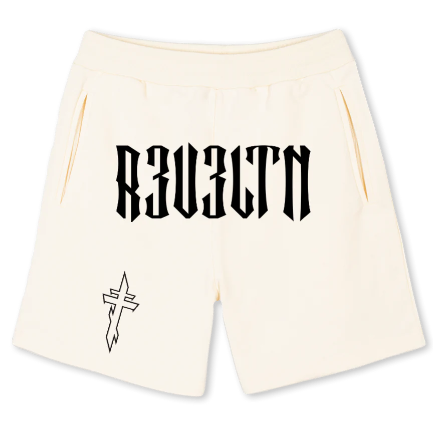 CREAMY  Cream Sweatshorts.