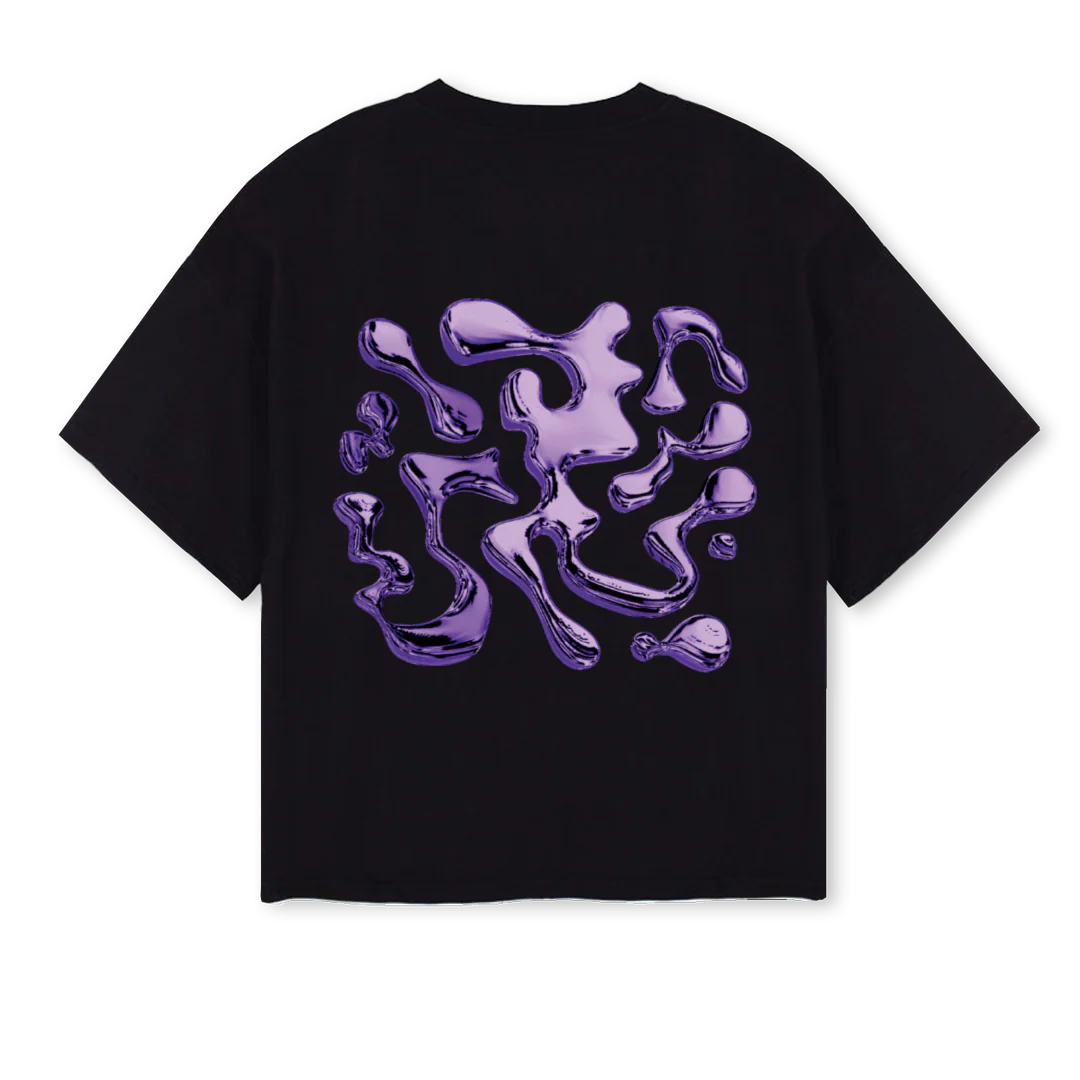 CREATIVBLACK Black Oversized Boxy Tee. - Image 2