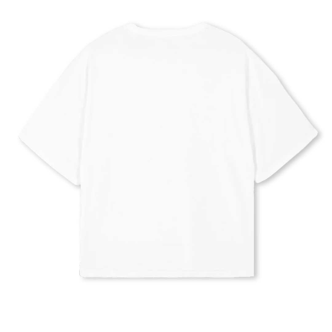 CREATIVWHITE White Oversized Boxy Tee. - Image 2