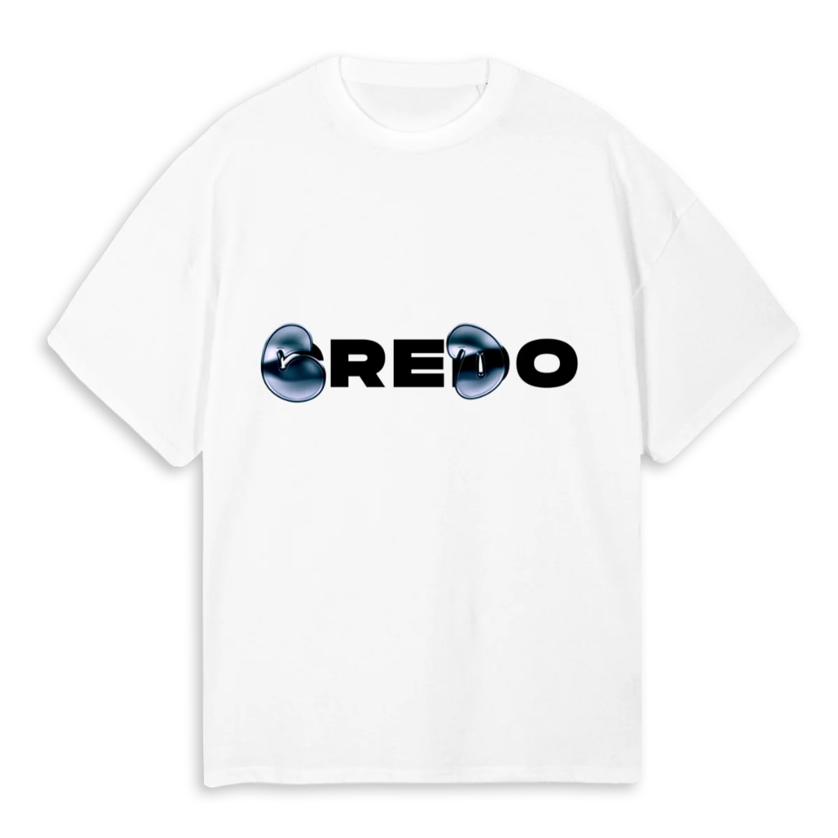 CREDOMEMBERWHITE White Oversized Tee.