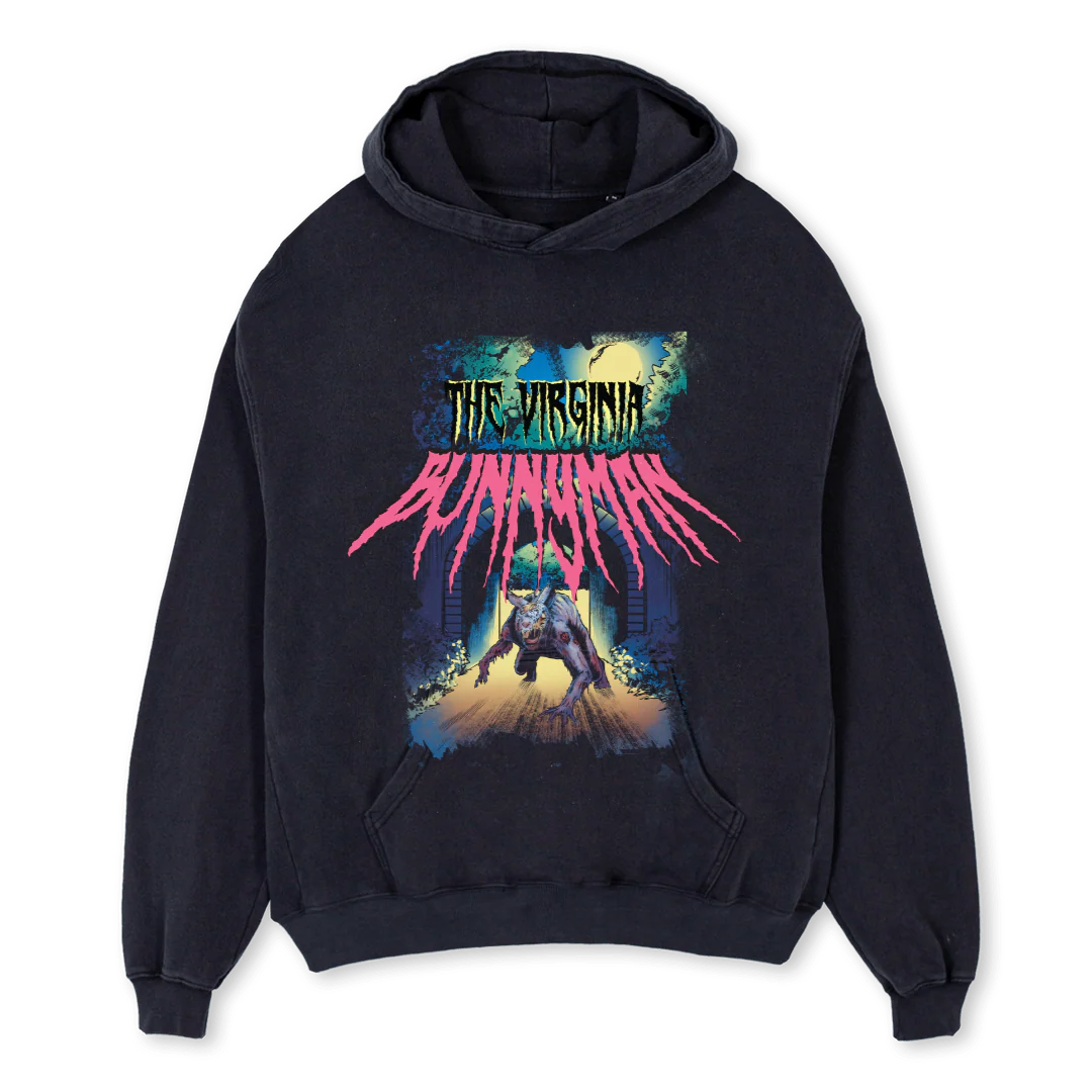 CREEPER Vintage Black Oversized Hoodie.