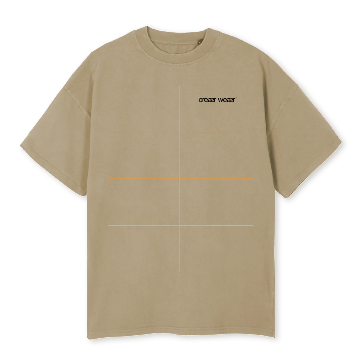 CREER Vintage Dune Oversized Tee.