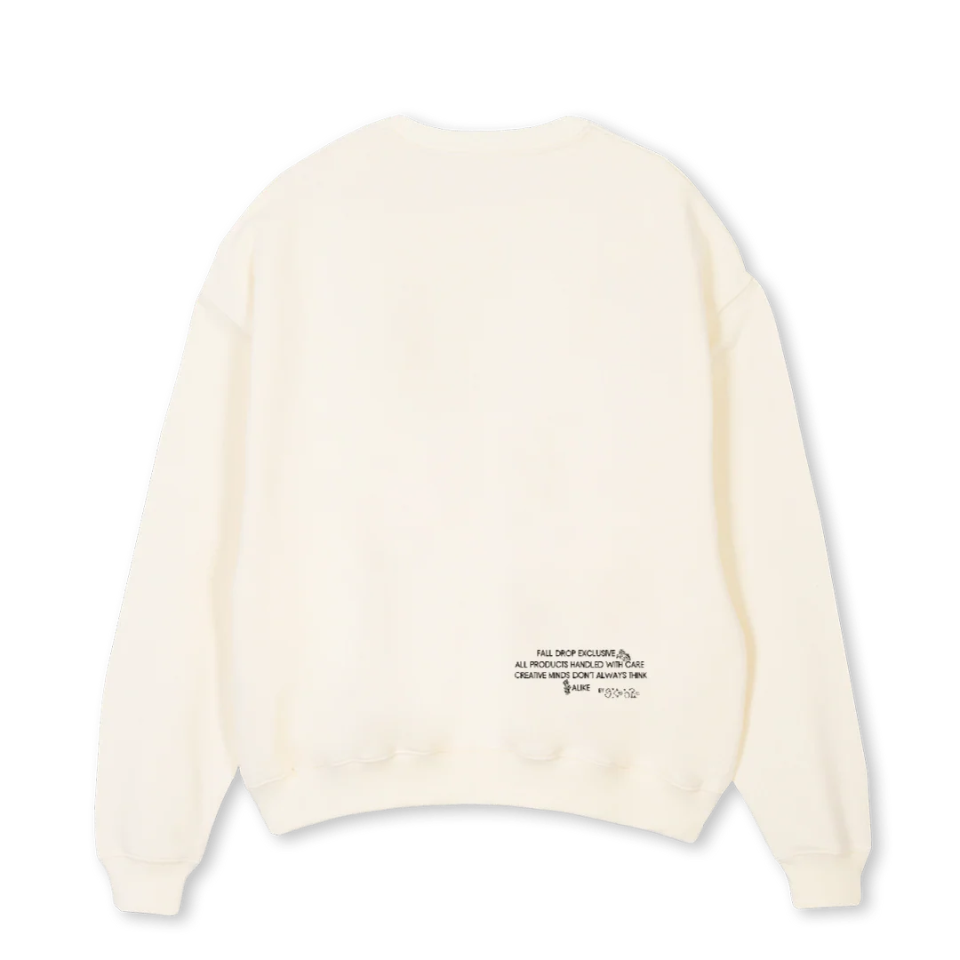 CREMESMILEYCREW Cream Oversized Crewneck Sweater. - Image 2