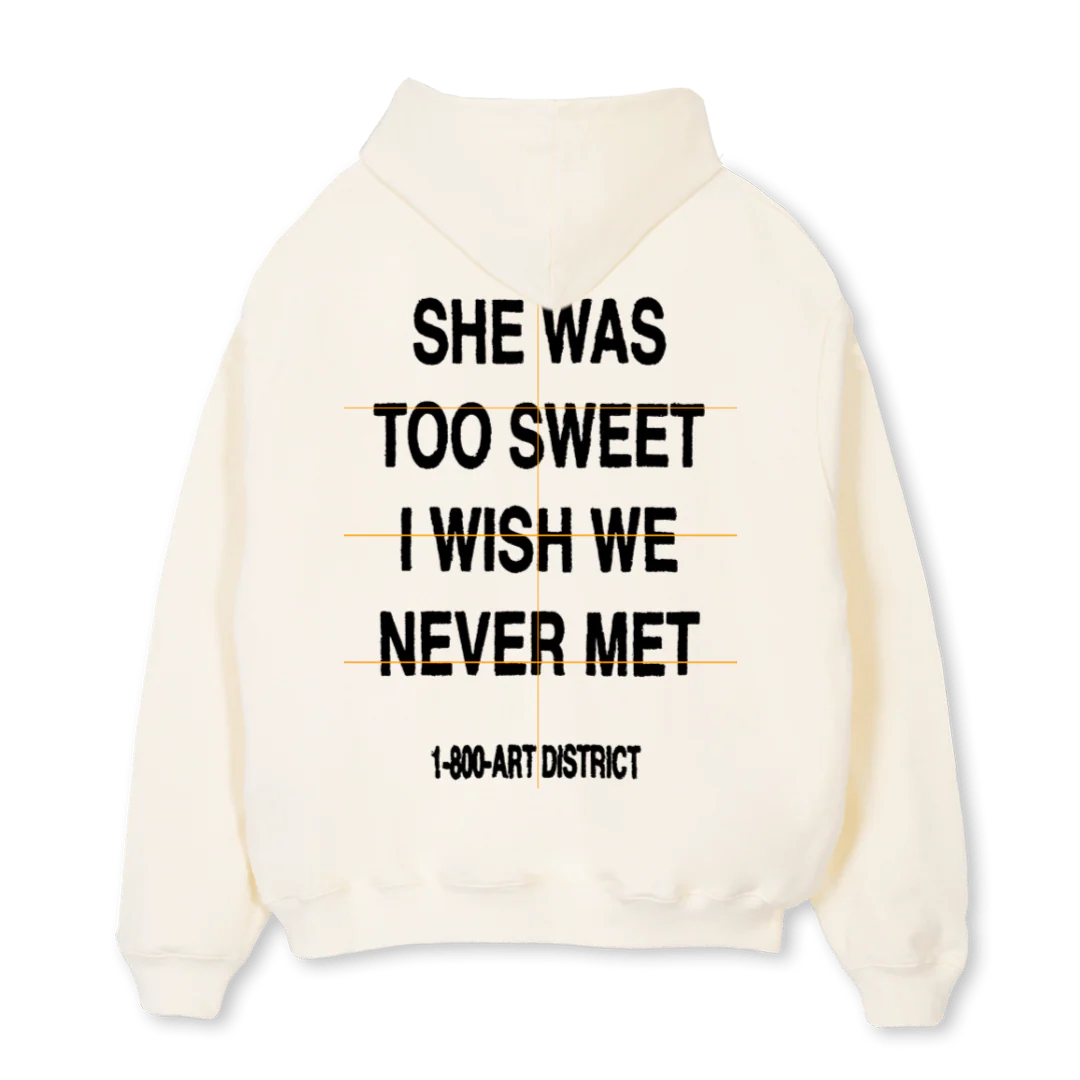 CREMETOOSWEET Cream Oversized Hoodie. - Image 2