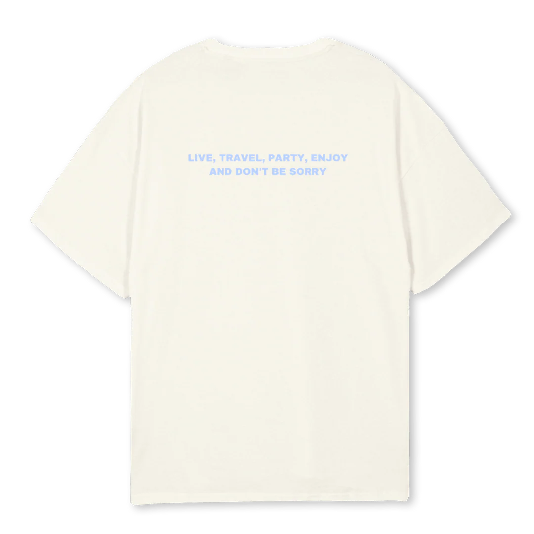 CREMETSHIRT Cream Oversized Tee. - Image 2