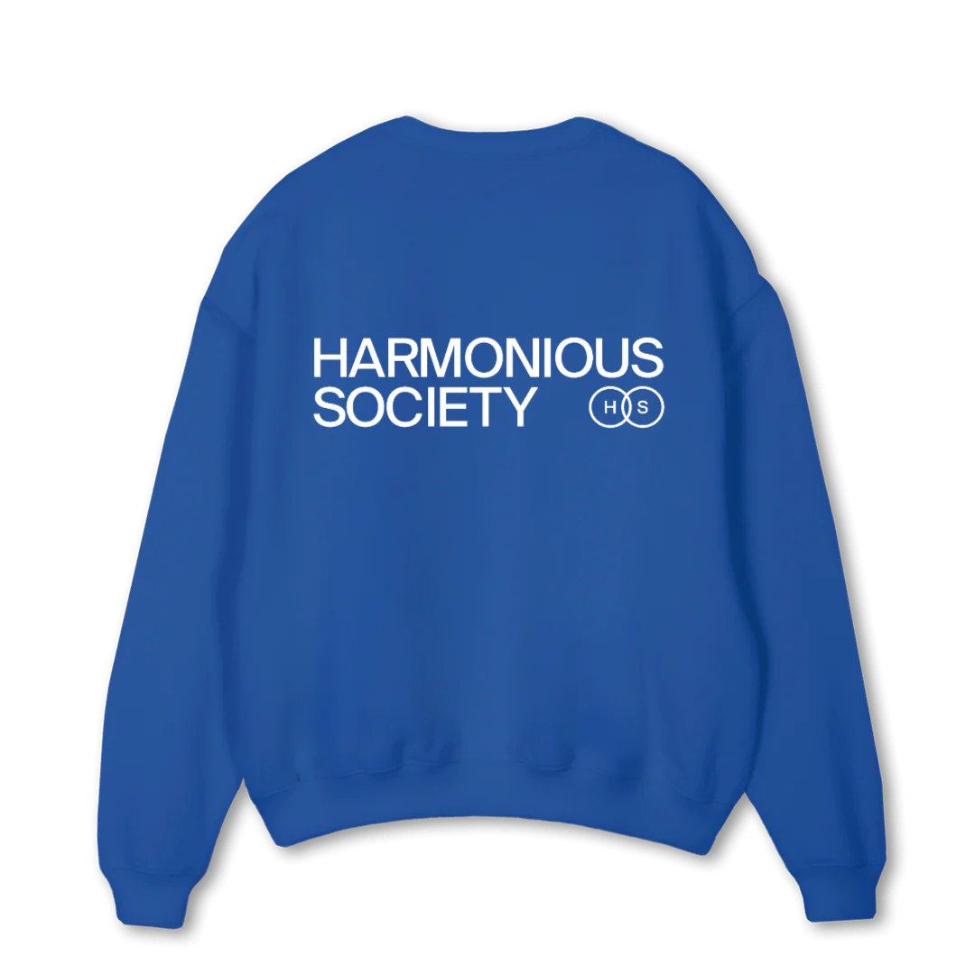 CREWGREYHS Cobalt Blue Oversized Crewneck Sweater. - Image 2