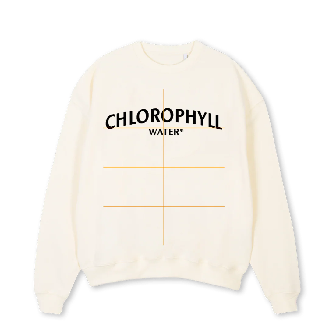 CREWW Cream Oversized Crewneck Sweater.