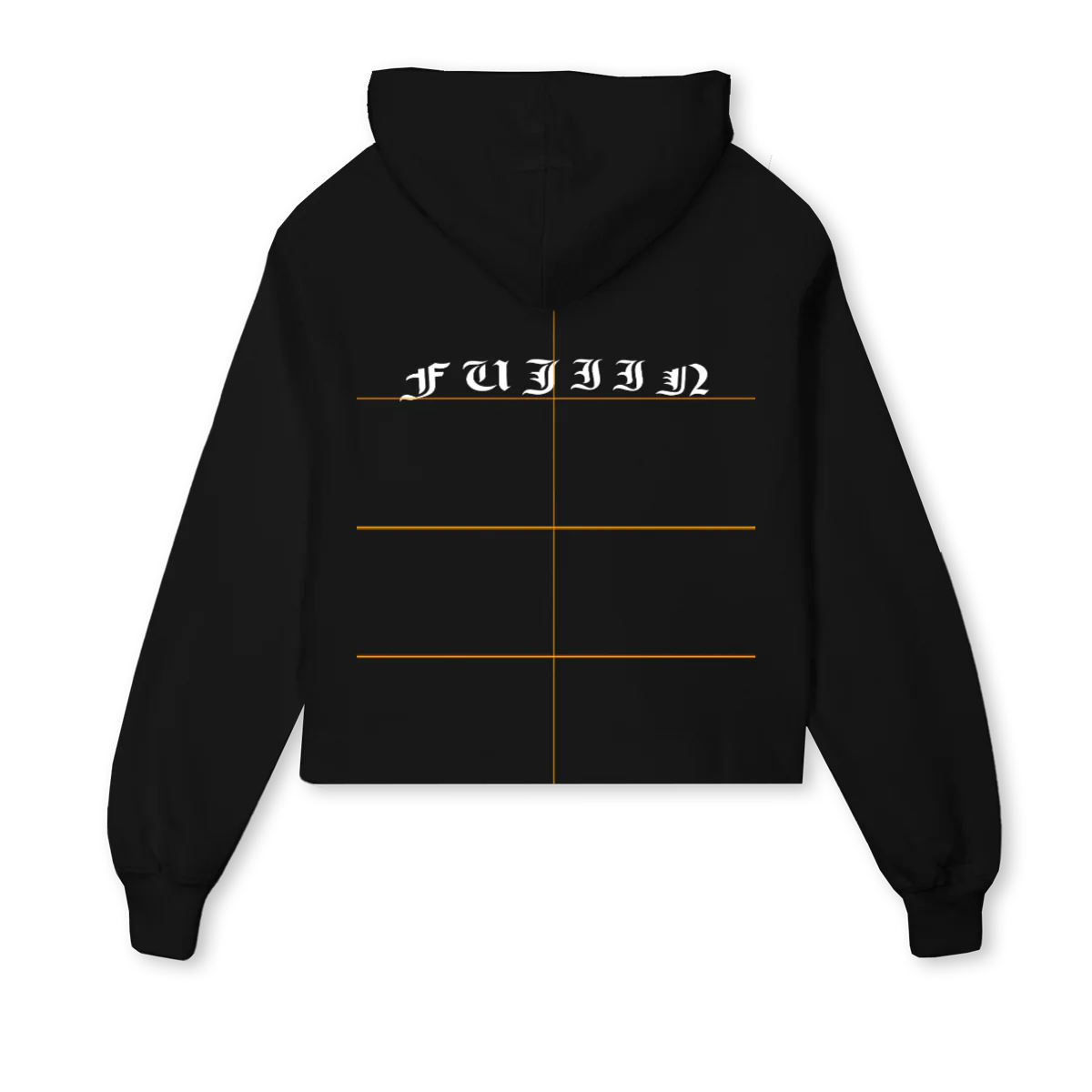 CRHD Black Cropped Hoodie. - Image 2