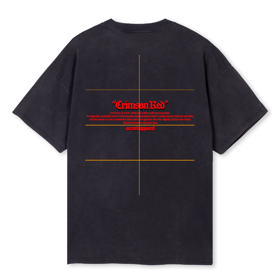CRIMSONSHADOWTEE Vintage Black Oversized Tee. - Image 2