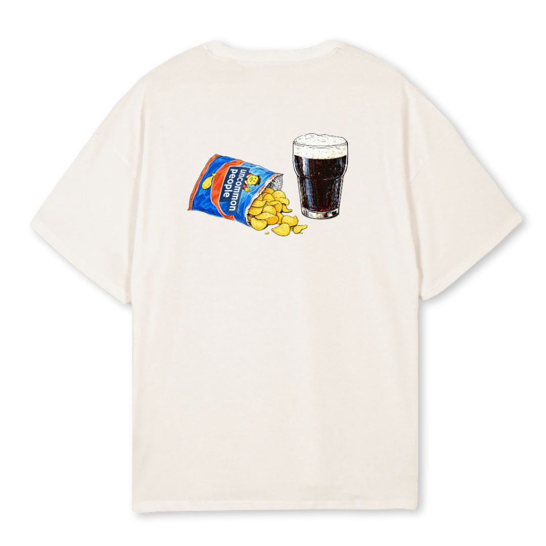 CRISPS Vintage White Oversized Tee. - Image 2