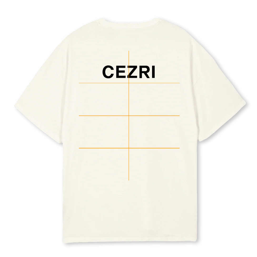 CRMLBLTSHI Cream Oversized Tee. - Image 2