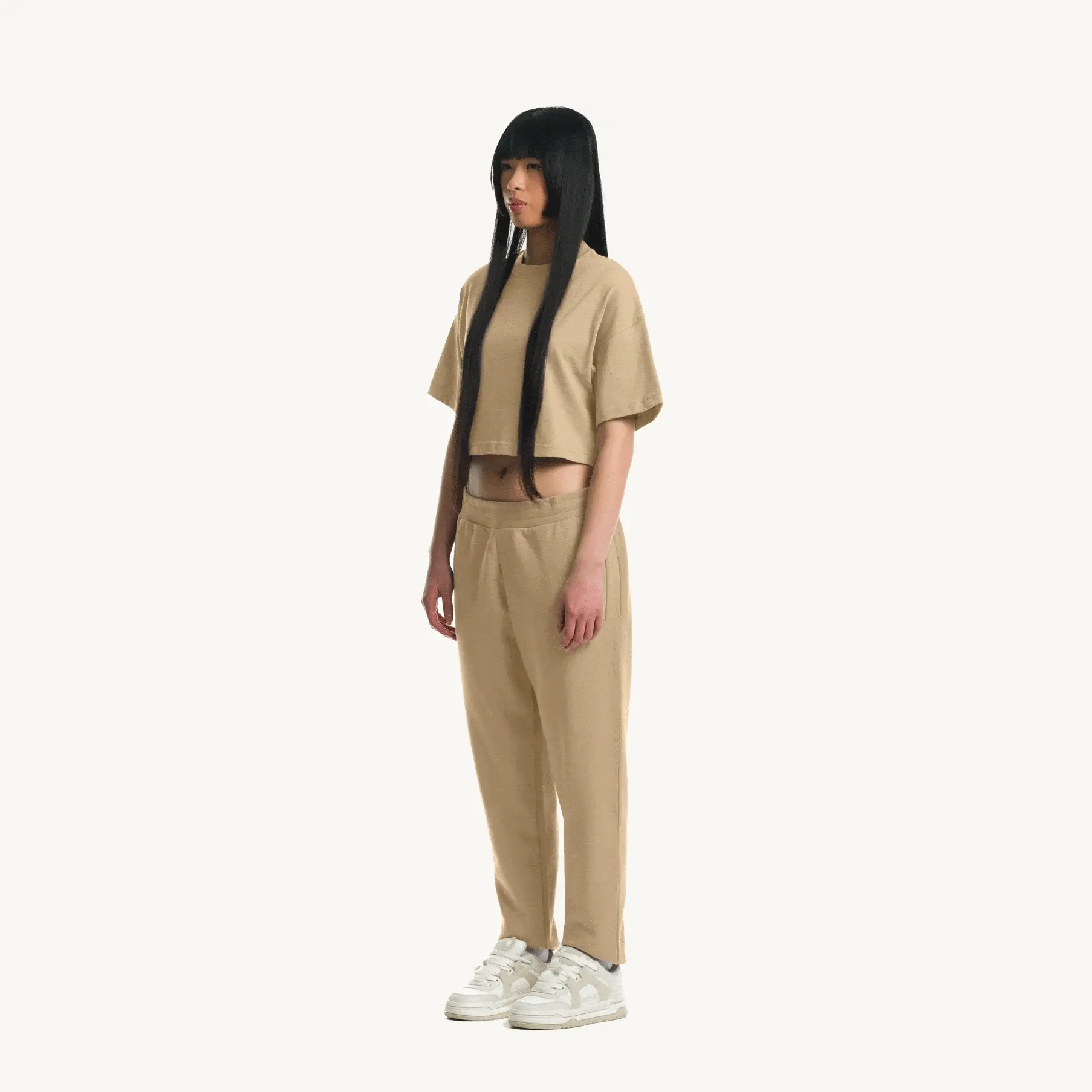 Croissant Cropped Oversized Tee. - Image 3