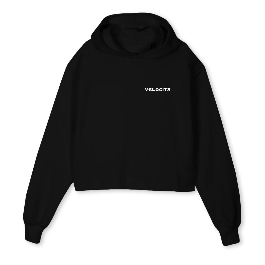 CROPPED Black Cropped Hoodie.