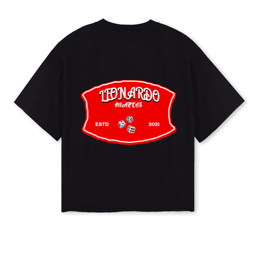 CROPPEDTSHIRTMLB Black Oversized Boxy Tee. - Image 2