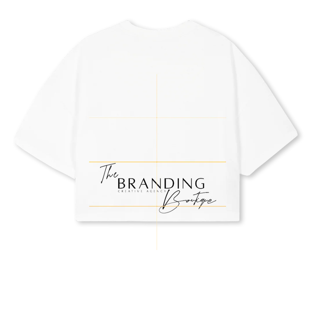 CROPPPP White Cropped Oversized Tee. - Image 2