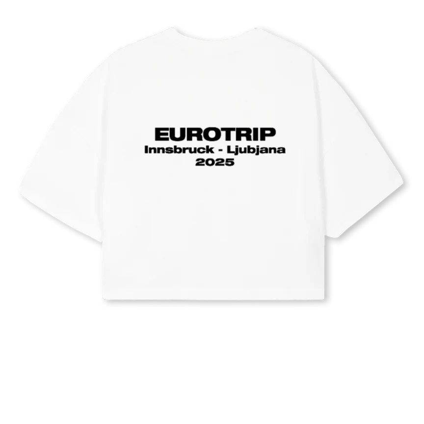 CROPTOPET White Cropped Oversized Tee. - Image 2