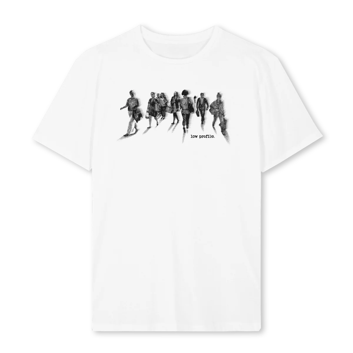 CROWDED White Regular Tee.