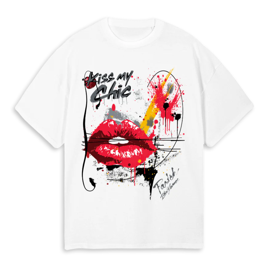 KMCBLKOVZ_W White Oversized Tee