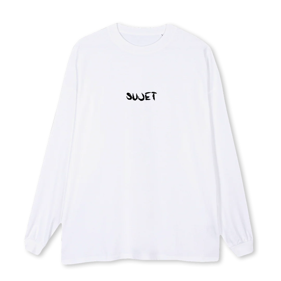 CRUCIFIED White Oversized LS Tee.