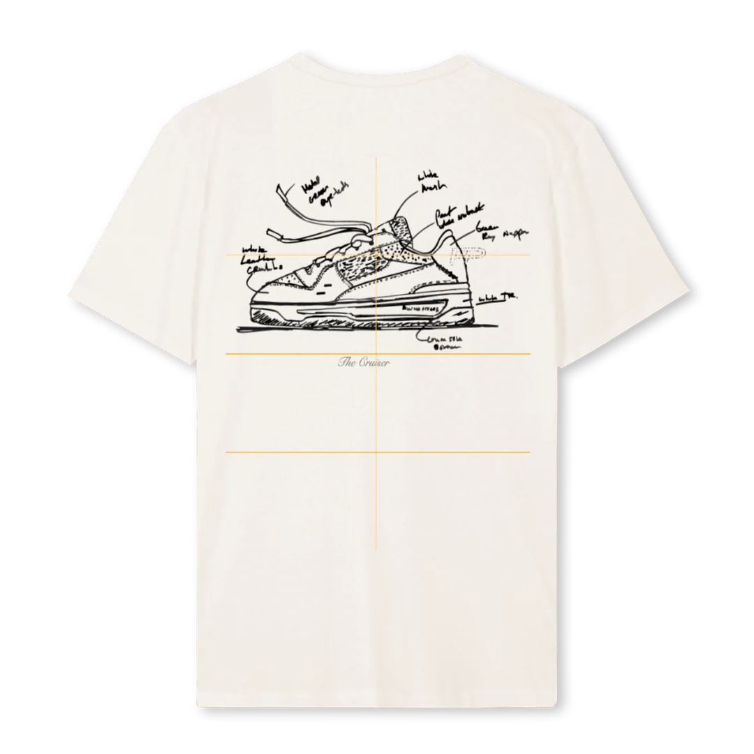 CRUISER Vintage White Regular Tee. - Image 2