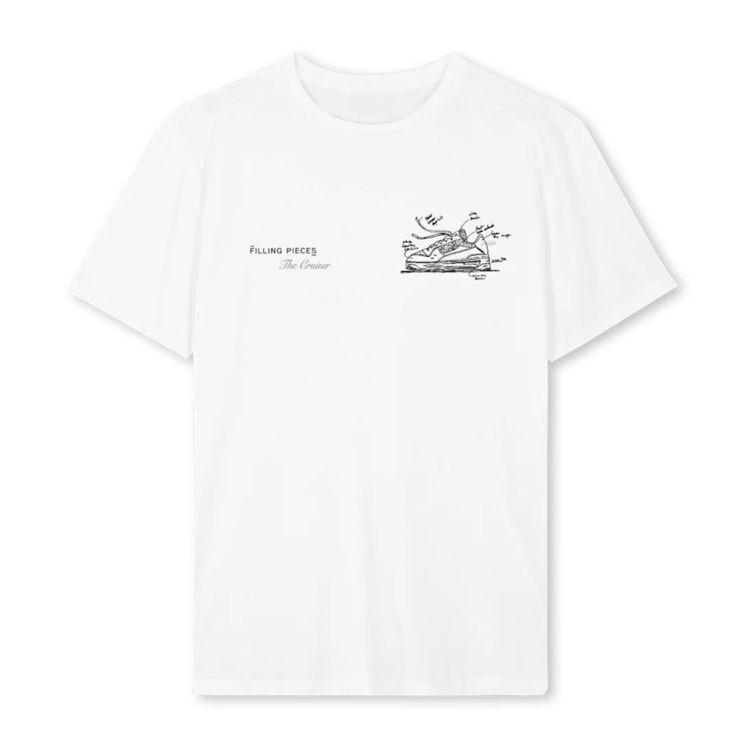 CRUISER White Regular Tee.