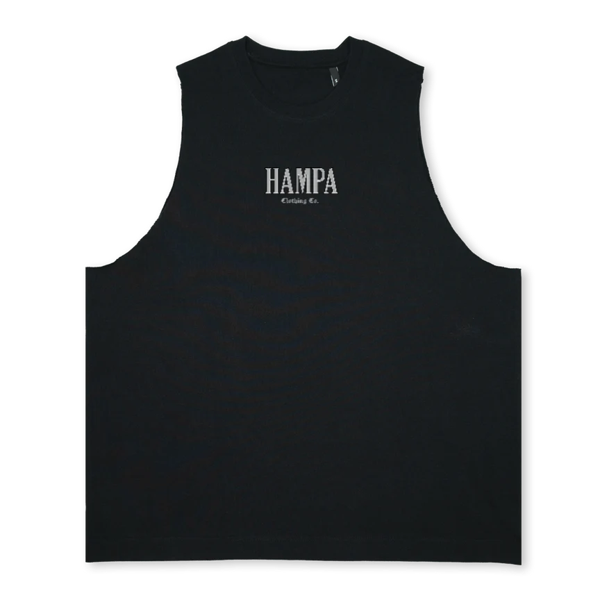 CRUZHAMPA Deep Black Oversized Vest.