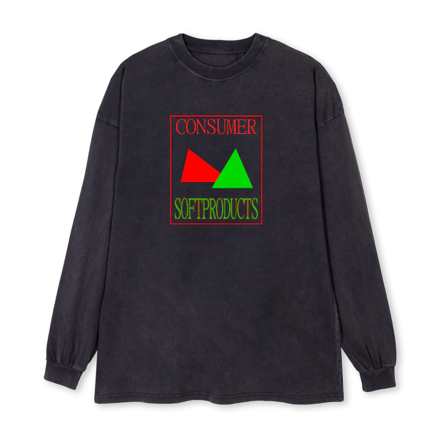CSPLSVINTAGEBLACK Vintage Black Oversized LS Tee.