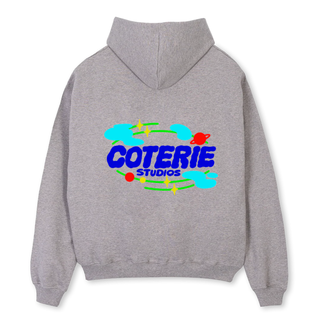CSWG Grey Marl Oversized Zipped Hoodie. - Image 2