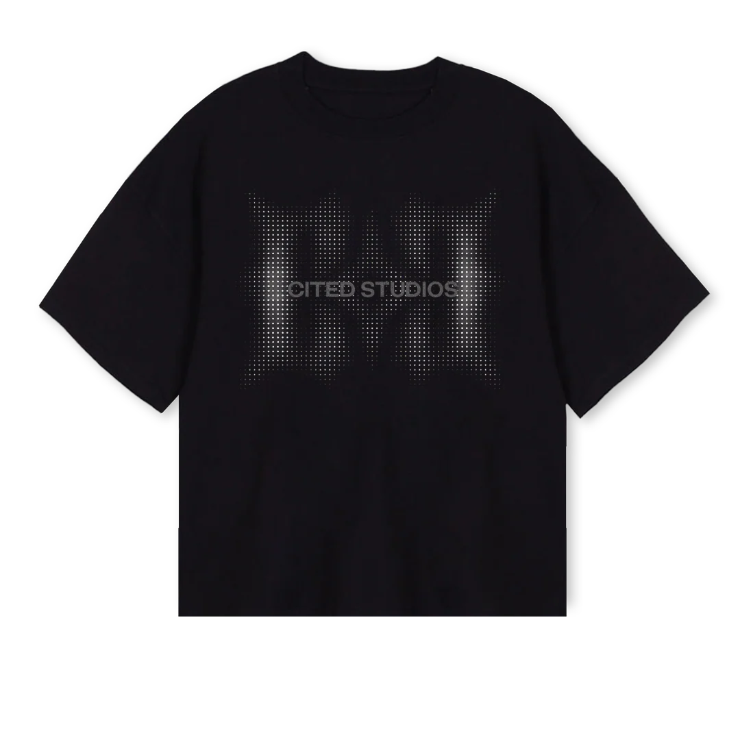 CTD CLOCK Black Oversized Boxy Tee.