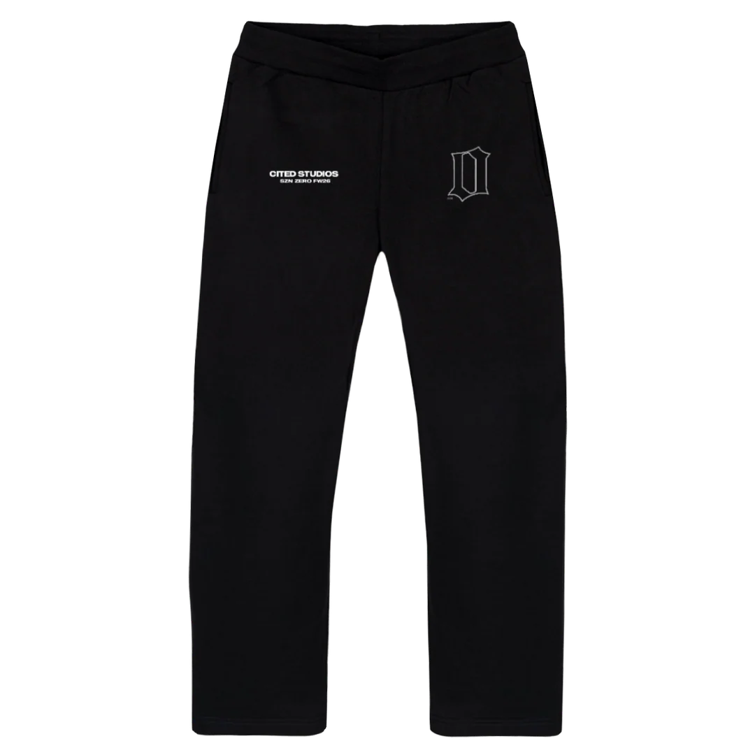 CTDSPZERO Black Straight-Leg Relaxed Sweatpants.