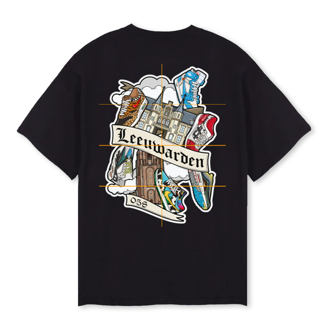 CULTURETEEBLACK Black Oversized Tee.