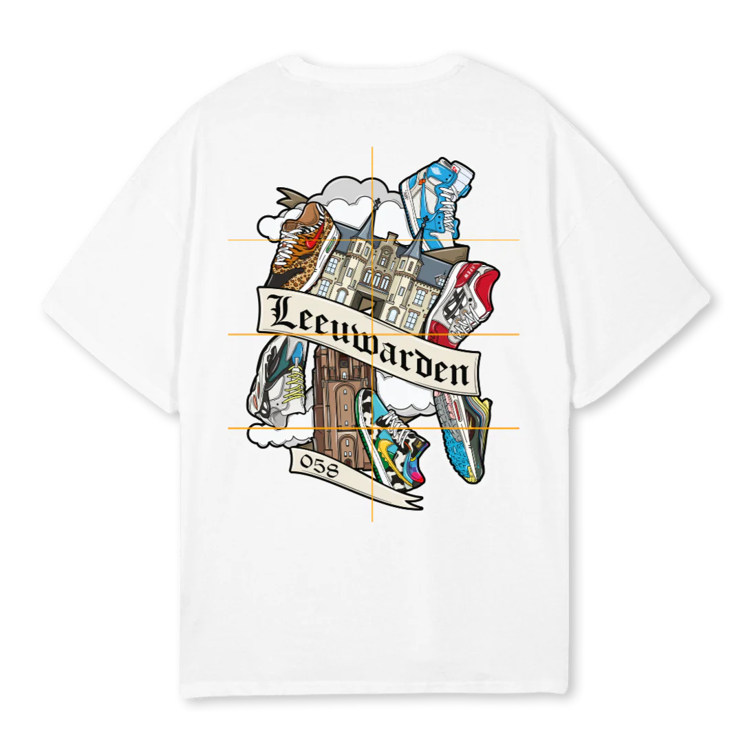 CULTURETEEWHITE White Oversized Tee.