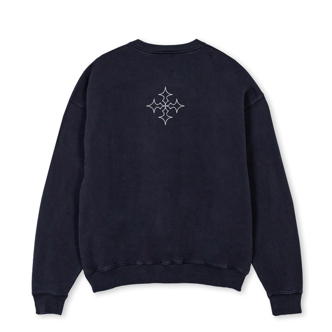 CULTUREVIERENTWINTIG Vintage Black Oversized Crewneck Sweater. - Image 2