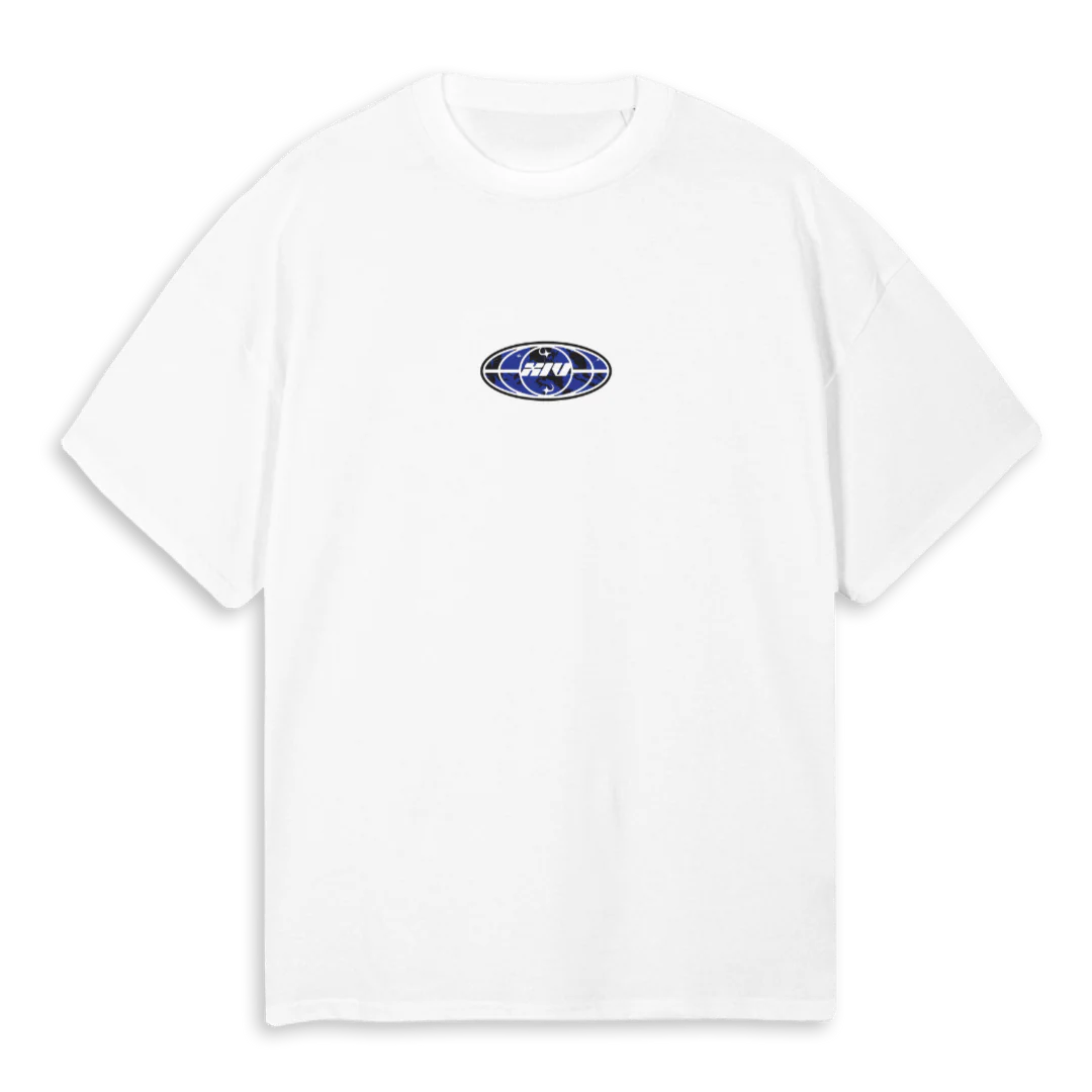 CULTURWHITE White Oversized Tee.