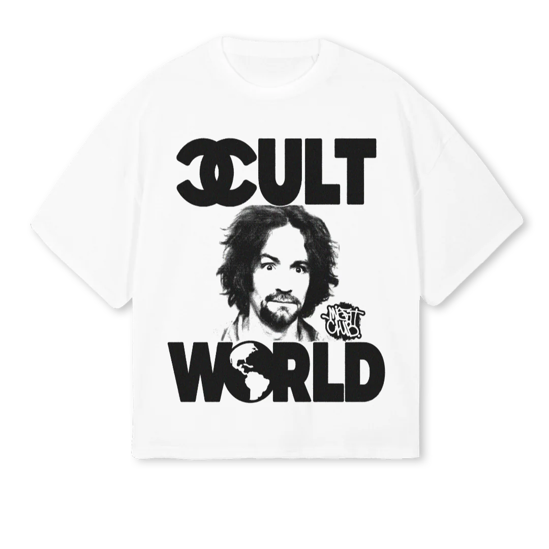 CULTWORLD White Oversized Boxy Tee.