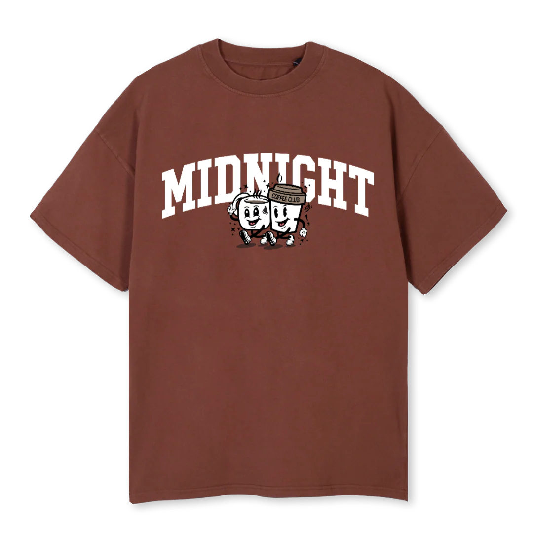 CUPWALK Vintage Brown Oversized Tee.