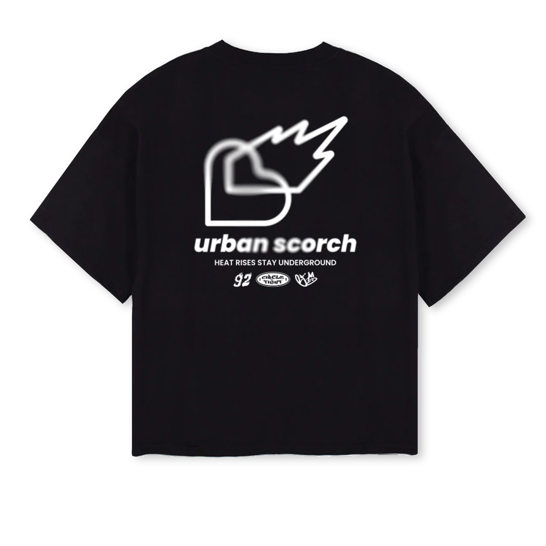 CURSEBLACK Black Oversized Boxy Tee. - Image 2