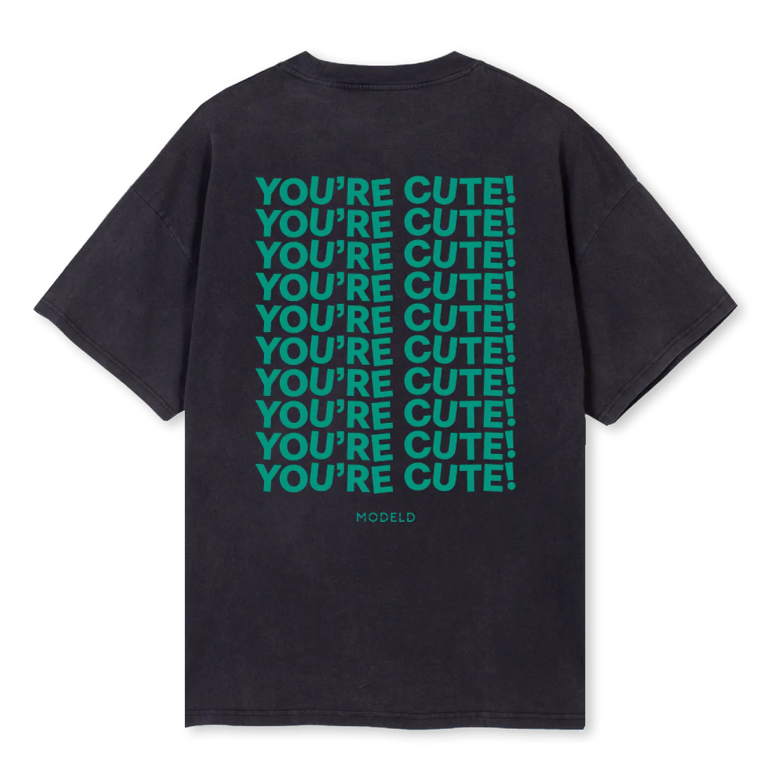 CUTEBLACKTEE Vintage Black Oversized Tee. - Image 2