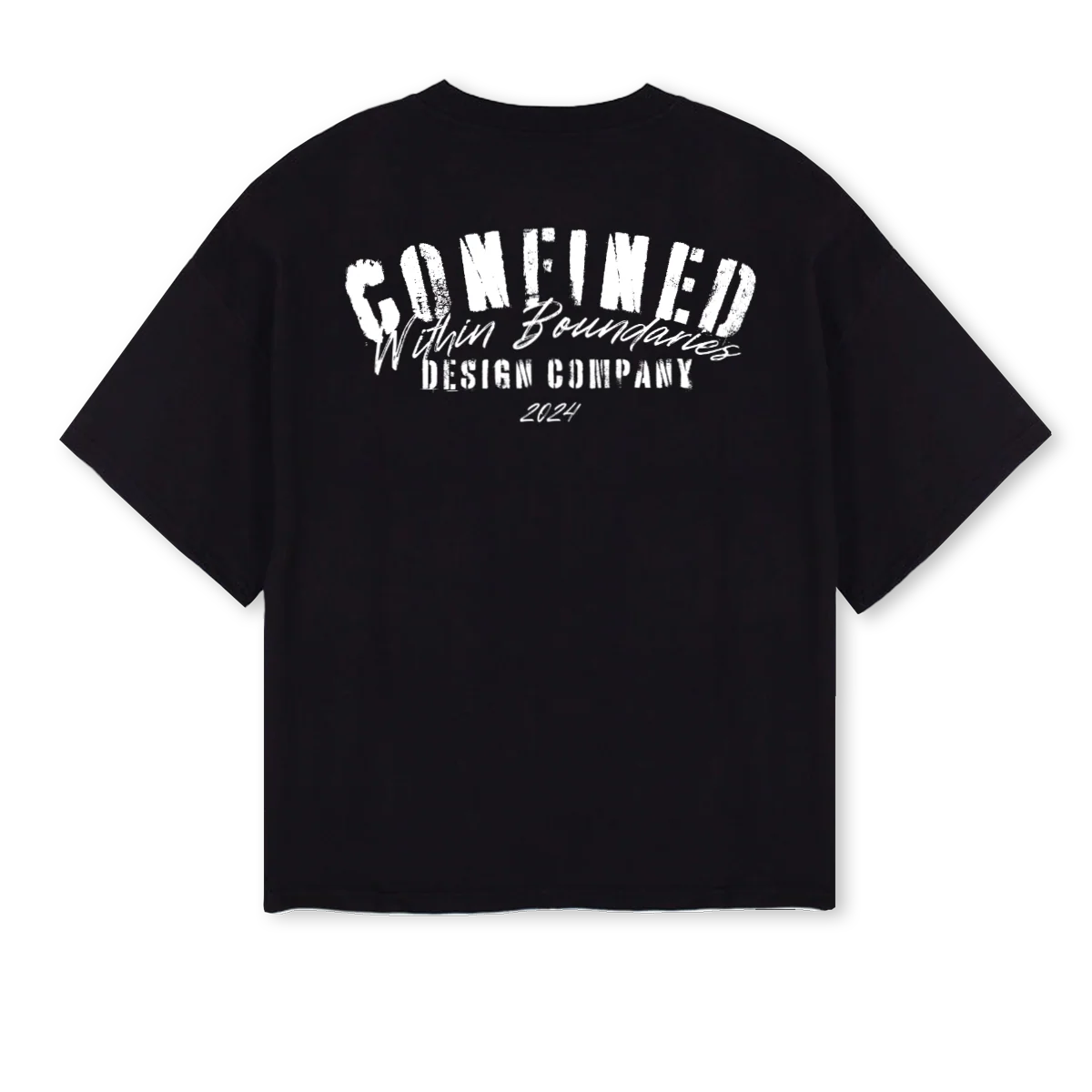 CWBDESIGNBLACKSAMPLE Black Oversized Boxy Tee. - Image 2