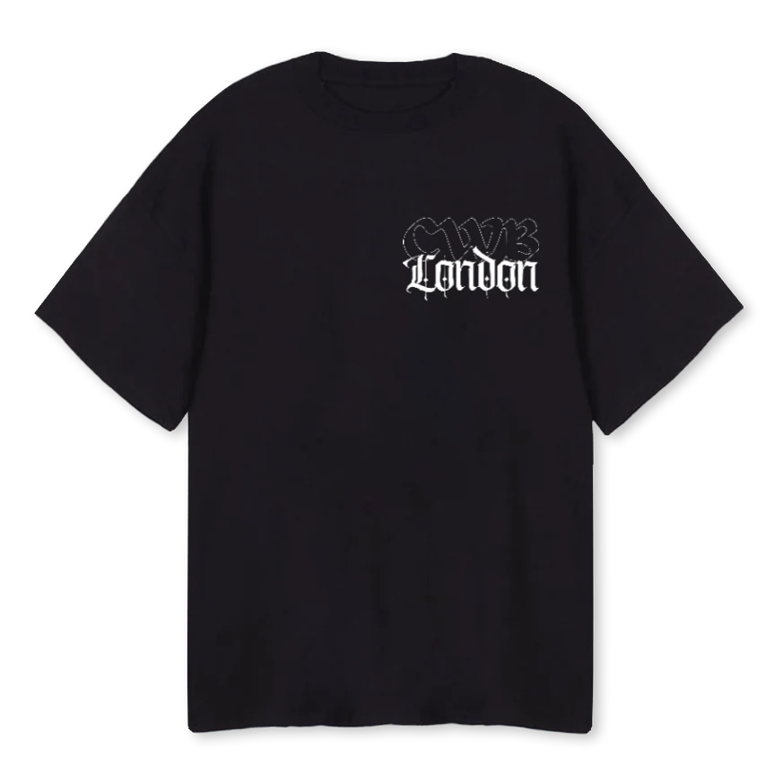 CWBLONDONSS Black Oversized Tee.