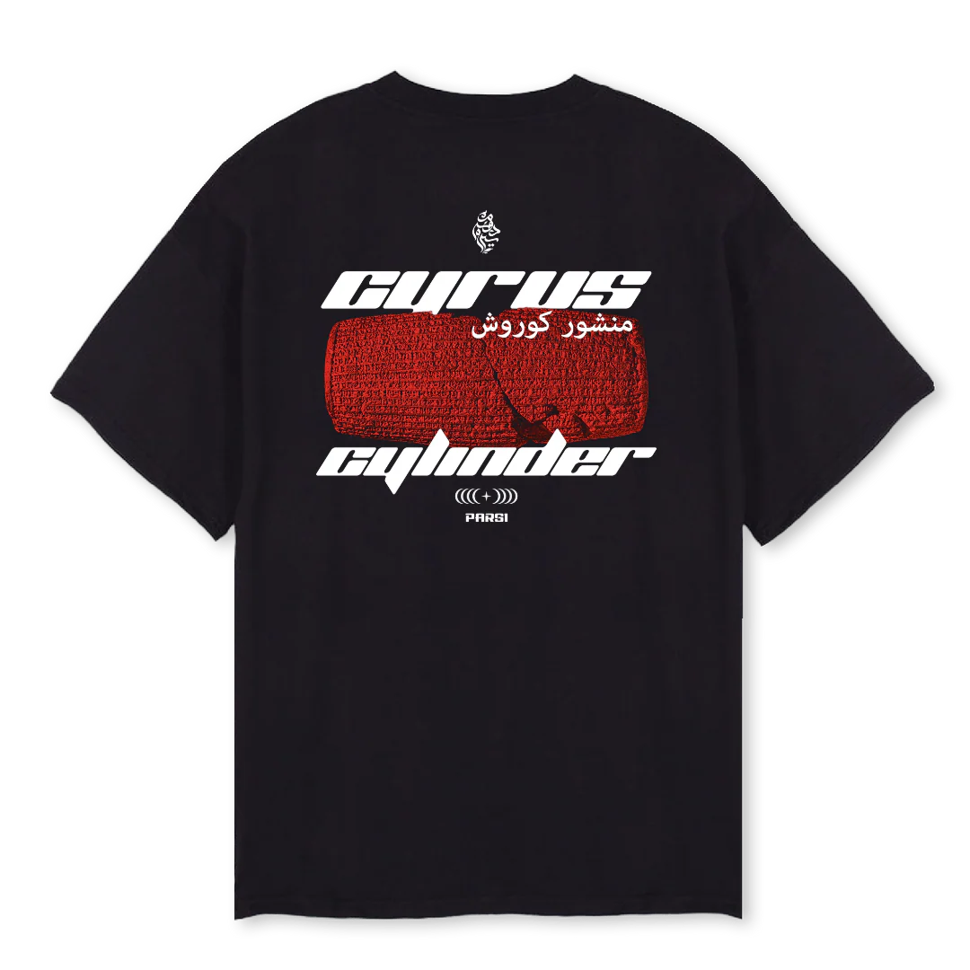 CYRUS CYLINDER Black Oversized Tee. - Image 2