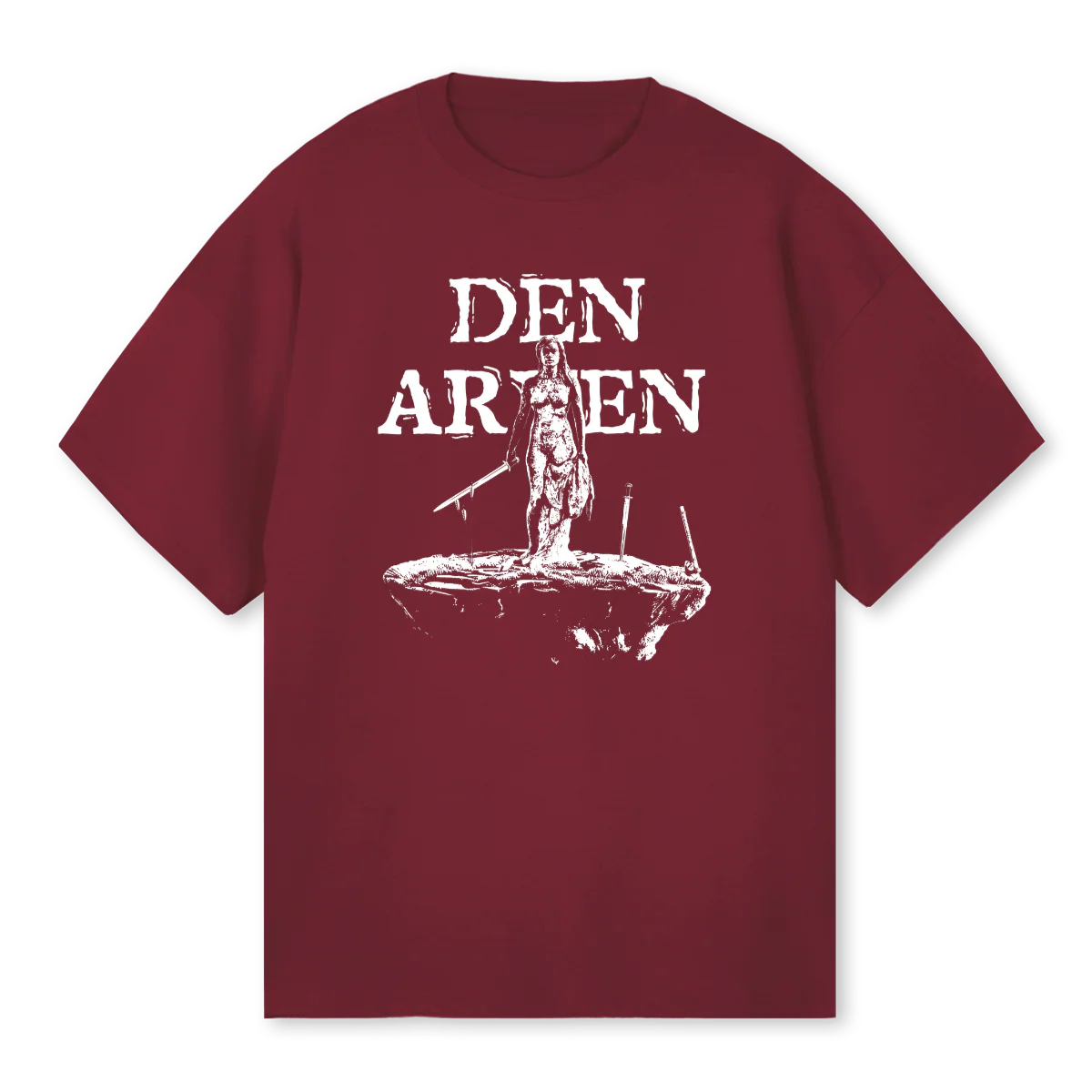 DA Burgundy Oversized Tee.