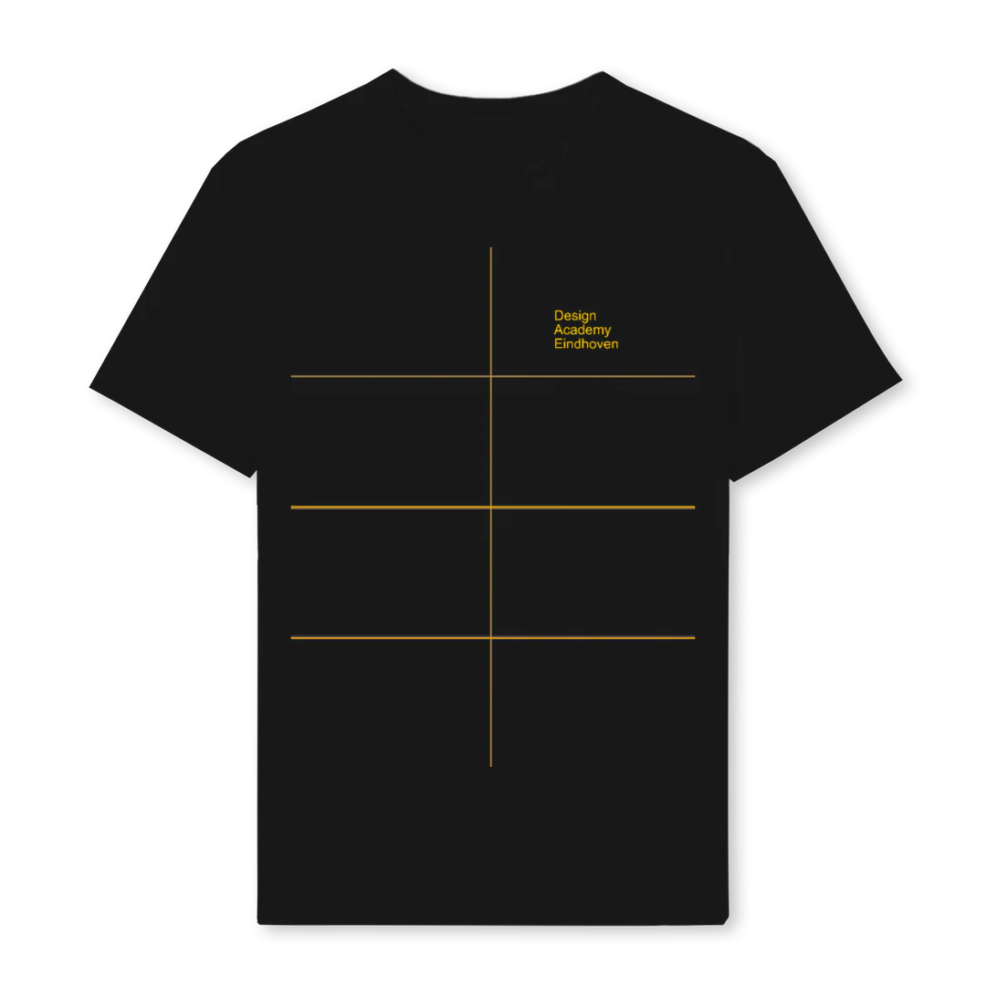 DAEYELLOWT Black Regular Tee.