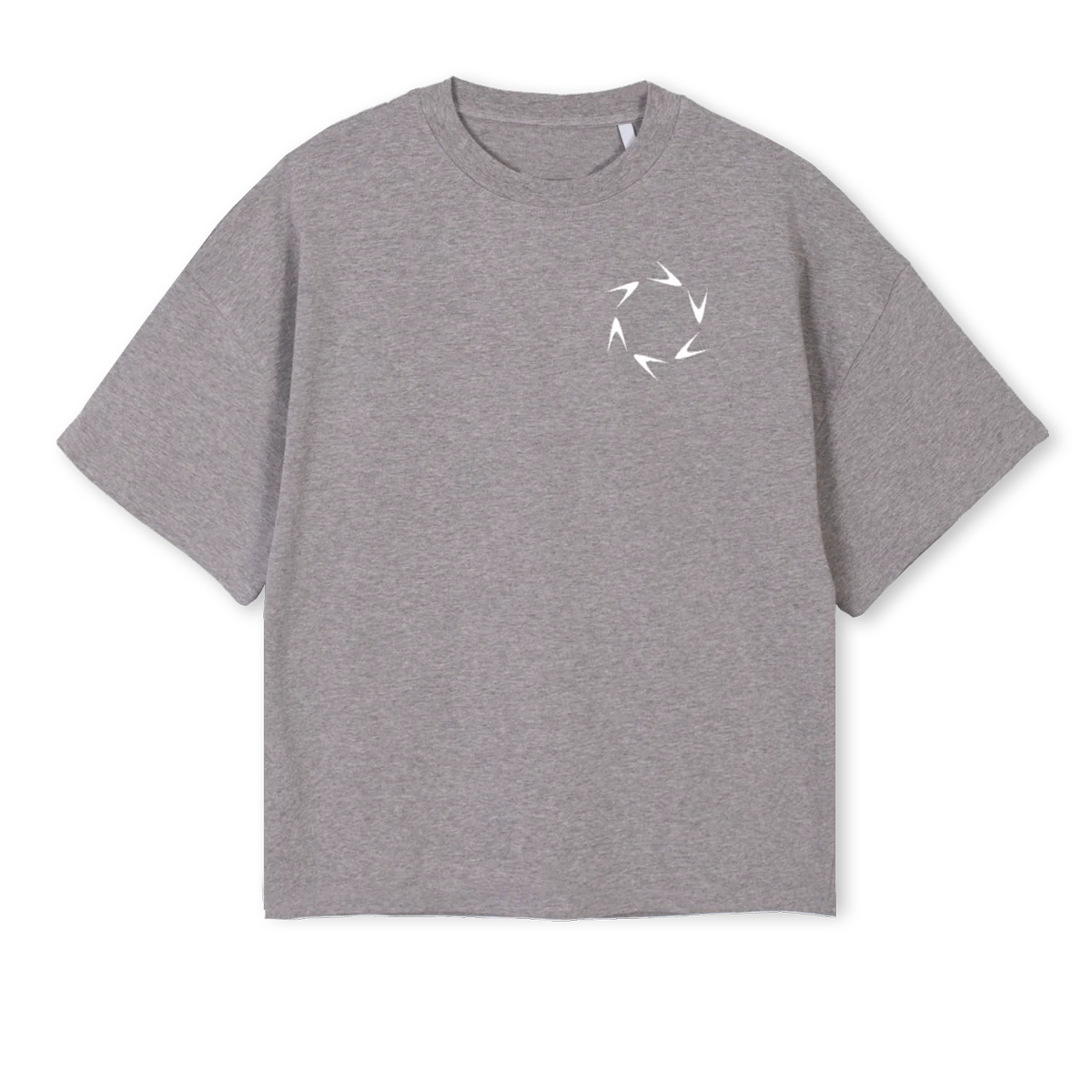 DAILYCOTTONGREY Grey Marl Oversized Boxy Tee.