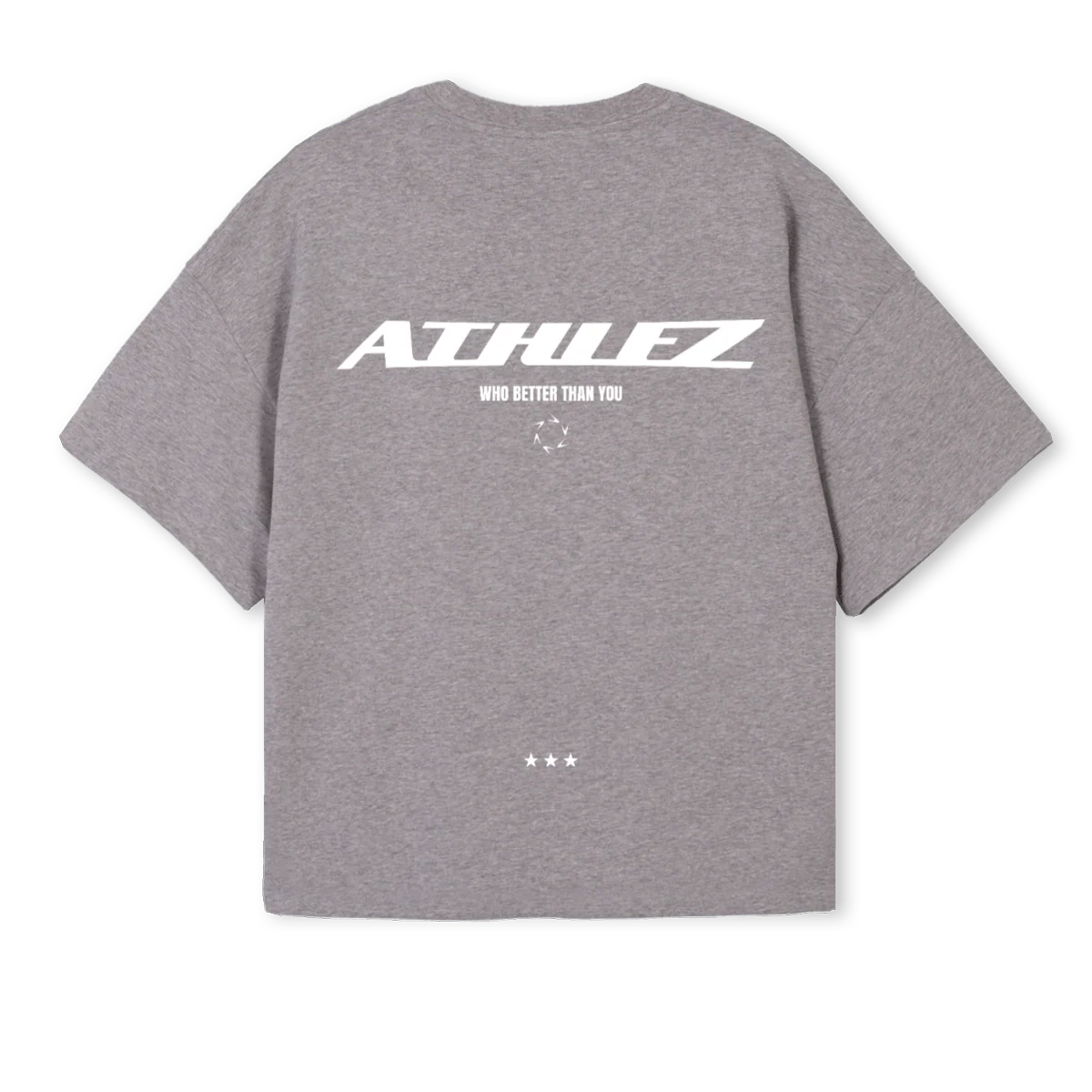 DAILYCOTTONGREY Grey Marl Oversized Boxy Tee. - Image 2