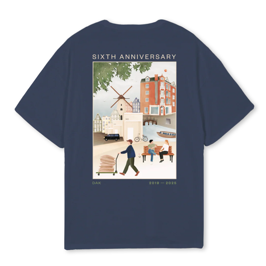 DAKYEARSNAAVY Navy Blue Oversized Tee. - Image 2
